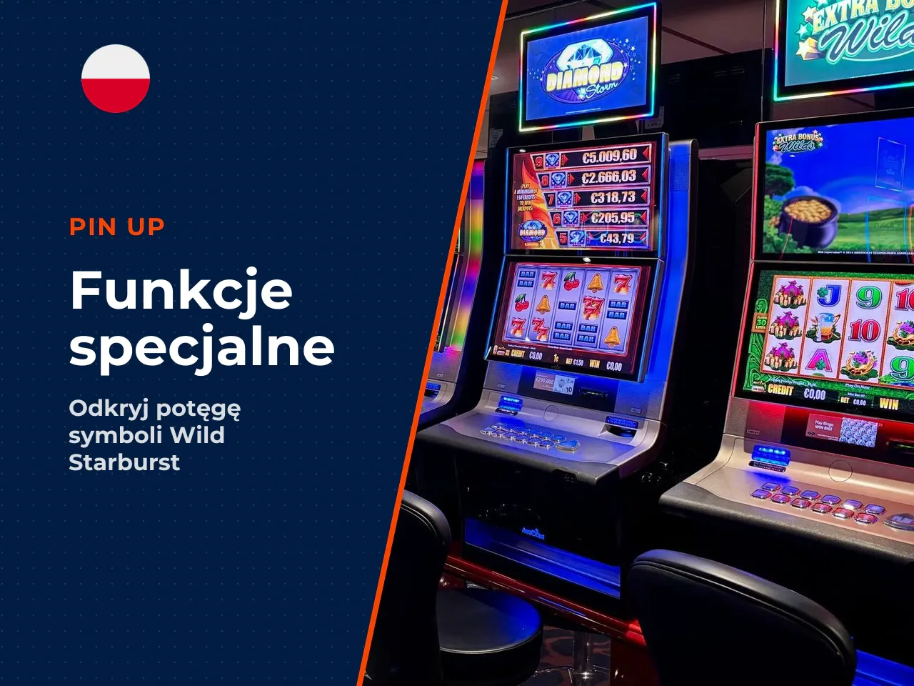 Starburst Wild — najważniejsza funkcja specjalna. Kluczową mechaniką napędzającą nagrody jest symbol **Starburst Wild**. Pojawia się on wyłącznie na bębnach 2, 3 i 4. Gdy trafi na którykolwiek z nich,