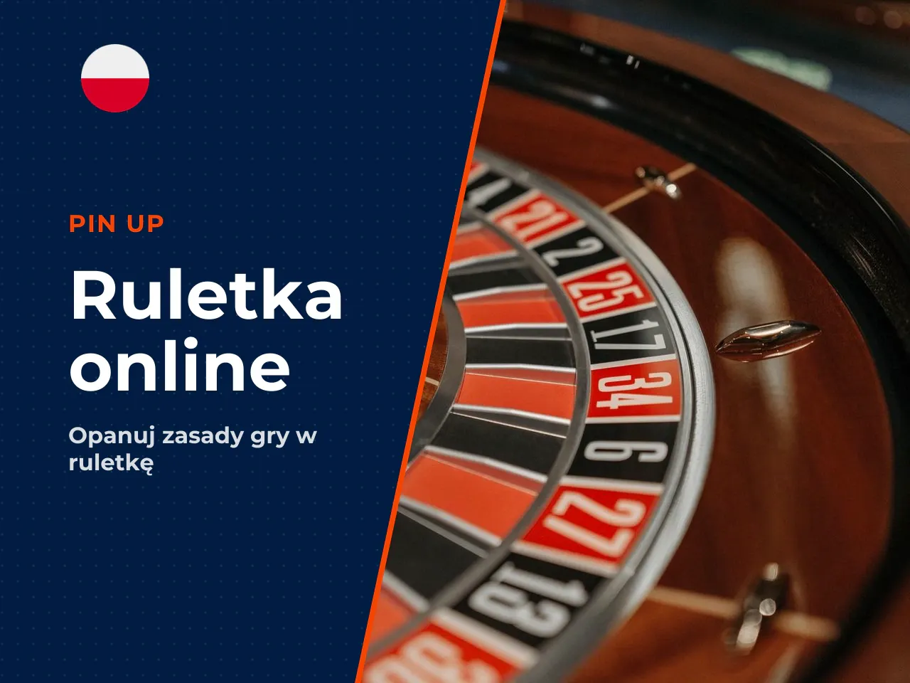 Stół, koło i kulka ruletki. **Roulette wheel** to obracający się dysk z kieszeniami rozmieszczonymi na obwodzie. W ruletce europejskiej znajduje się 37 kieszeni (numery 0–36), a w amerykańskiej — 38 (